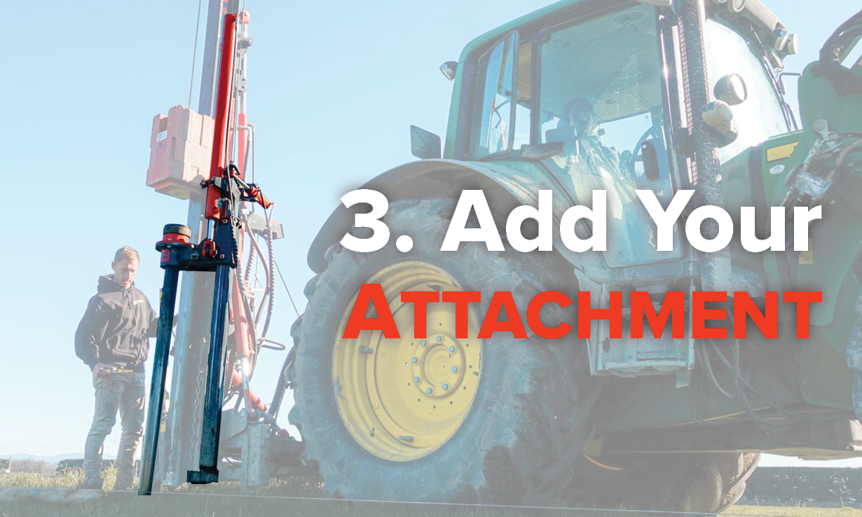 FencePro post driver with rockspike attachment