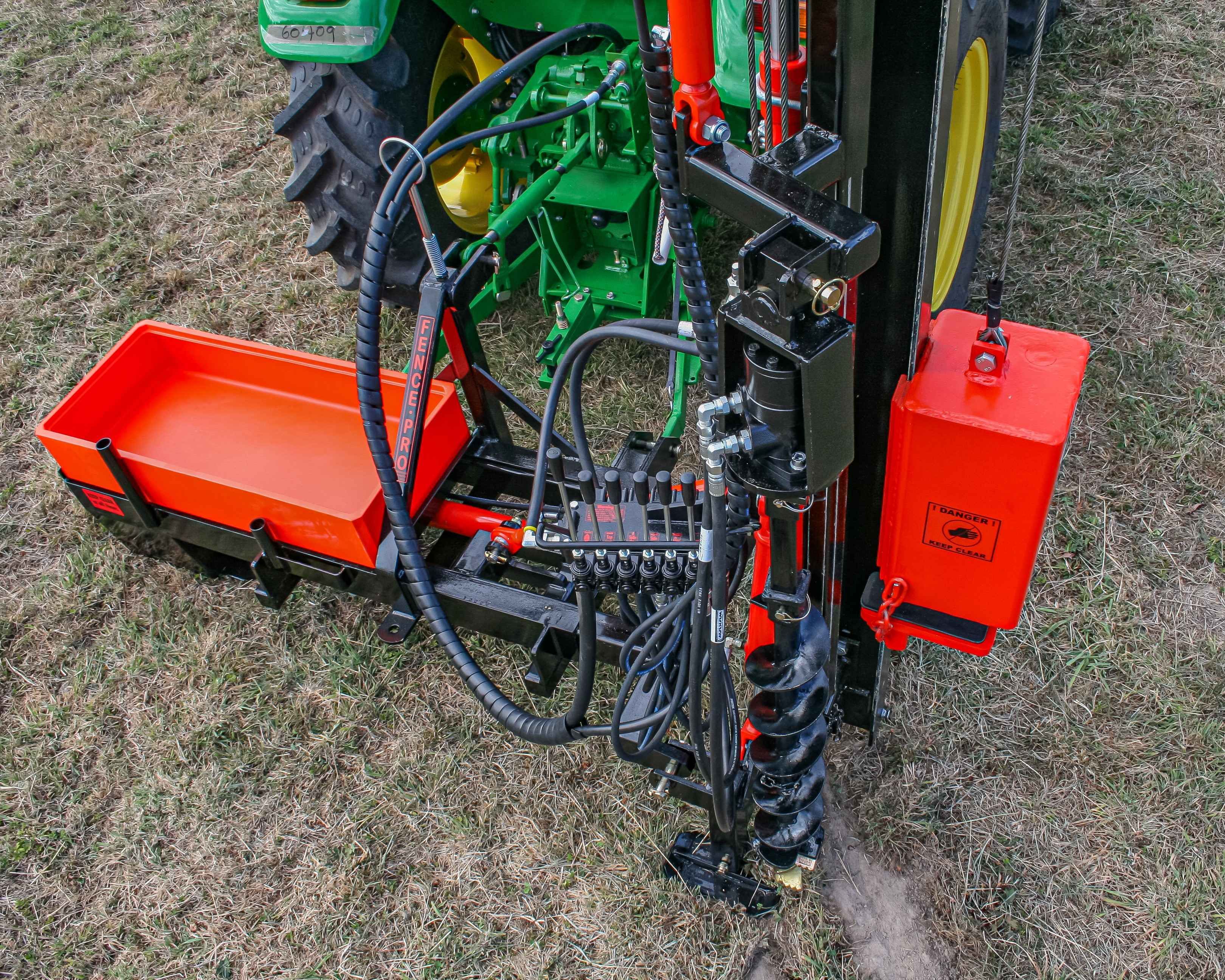 FencePro Farmtek post driver compatible with the modular FencePro MBA system for upgrade flexibility